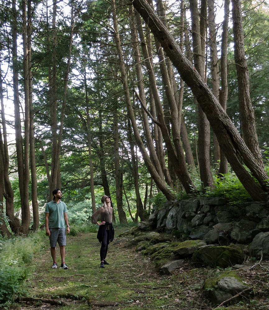 hiking outside